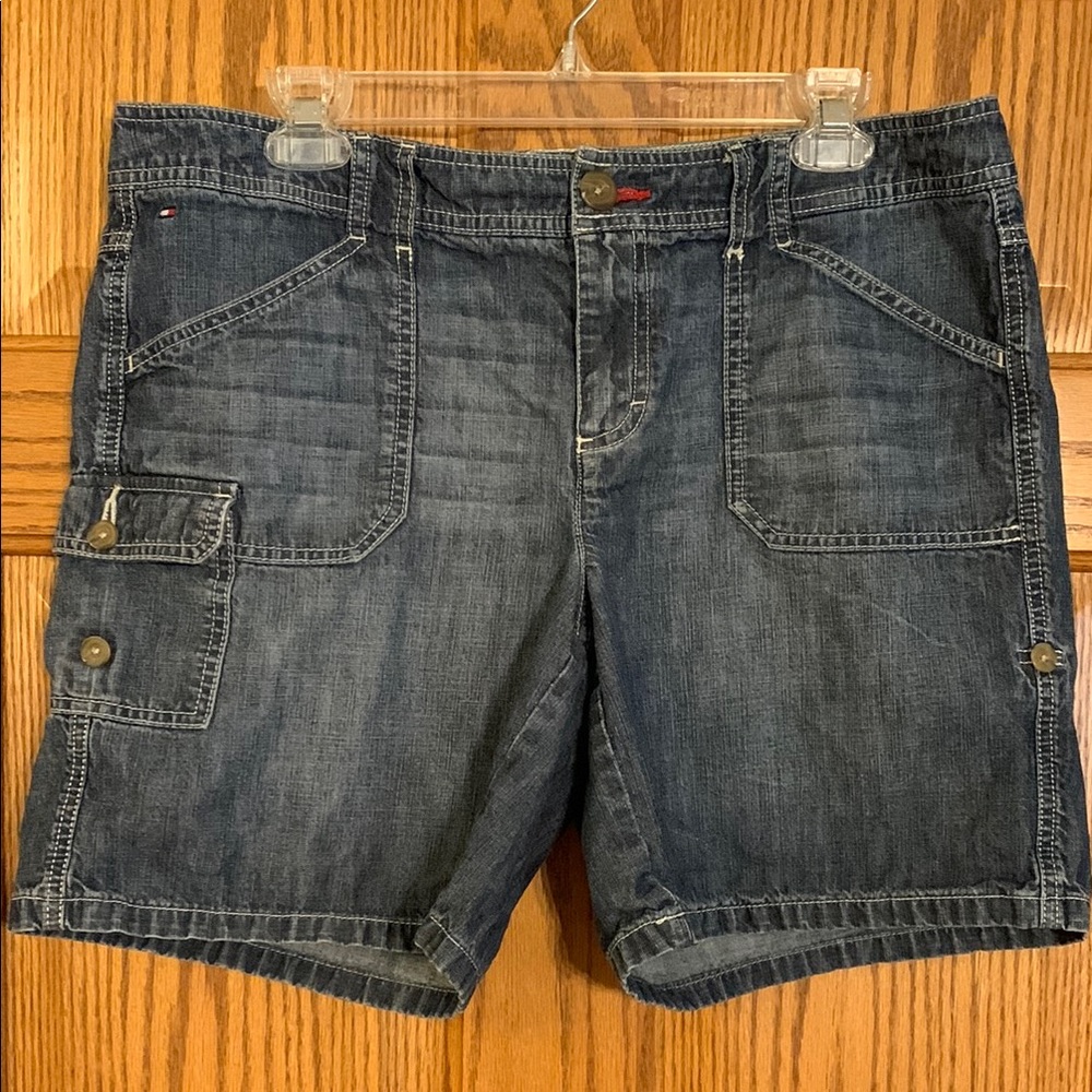 Tommy Hilfiger Blue Cargo Shorts Relaxed Fit